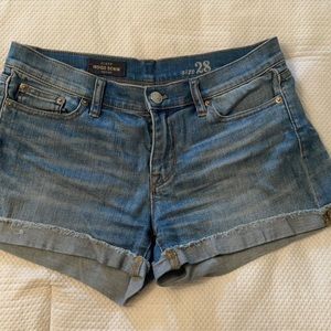 Jcrew Jean shorts. Rolled hem.